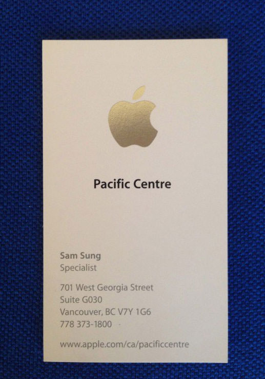 [Funny] 前蘋果員工「Sam Sung」公開標售他的Apple名片與T-Shirt，你想買嗎？
