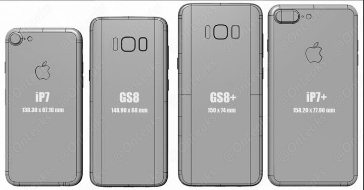 [Mobile] 比過去更大，但到底有多大？Galaxy S8與Galaxy S8 Plus尺寸與其他旗艦手機一字排開比給你看！ - 阿祥的網路筆記本