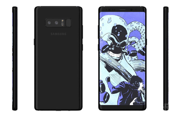 [Mobile] Galaxy Note8 再爆清晰外觀渲染圖，時尚輕薄的外型風格應該可以讓人滿意！ - 阿祥的網路筆記本