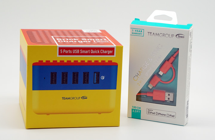 [Unbox] 多彩繽紛還相容樂高積木！支援 QC 3.0 快充技術的多埠充電器「Team Group WD02 方塊充」開箱與使用心得！ - 阿祥的網路筆記本