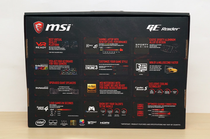 [Unbox] 面面俱到的電競主流旗艦：微星 MSI GE63VR 7RE RAIDER 深度評測！ - 阿祥的網路筆記本