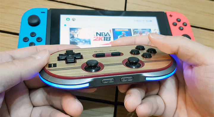 [Game] 8位堂藍牙搖桿 FC30 Pro 更新後可支援 Nintendo Switch 囉！ - 阿祥的網路筆記本