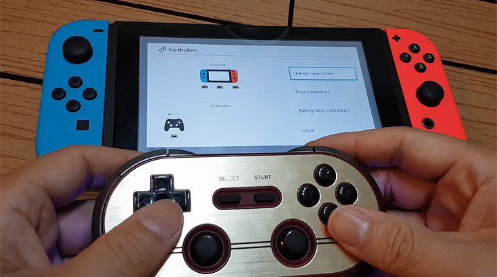 [Game] 8位堂藍牙搖桿 FC30 Pro 更新後可支援 Nintendo Switch 囉！ - 阿祥的網路筆記本