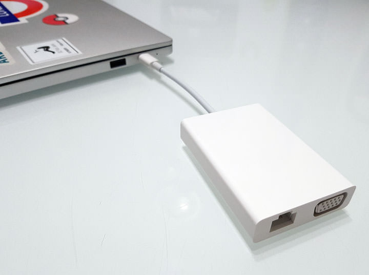 [Unbox] 小米 USB Type C 至 VGA/Gigabit 網路多功能轉接器開箱：五合一功能、價格不貴超推薦！ - 阿祥的網路筆記本