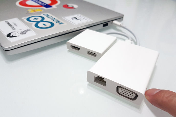 [Unbox] 小米 USB Type C 至 VGA/Gigabit 網路多功能轉接器開箱：五合一功能、價格不貴超推薦！ - 阿祥的網路筆記本