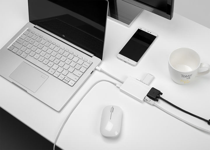 [Unbox] 小米 USB Type C 至 VGA/Gigabit 網路多功能轉接器開箱：五合一功能、價格不貴超推薦！ - 阿祥的網路筆記本