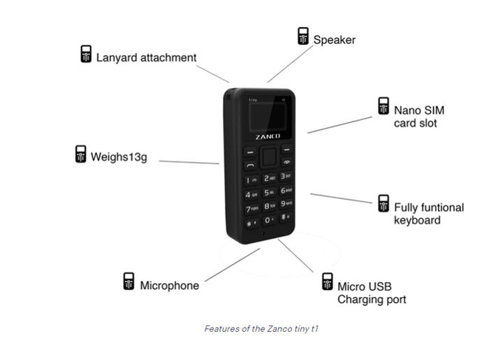 [Mobile] 手機只有隨身碟大小？這可不是開玩笑！Zanco Tiny T1 已展開募資，讓攜帶手機毫無負擔！ - 阿祥的網路筆記本