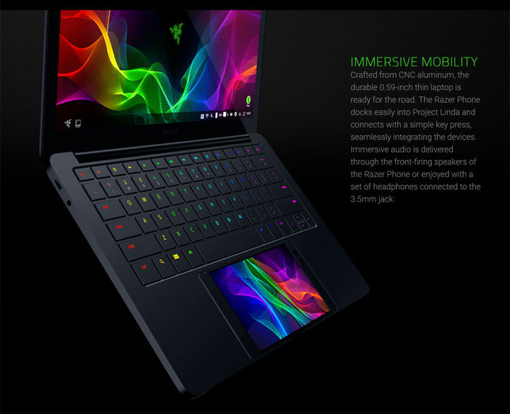 [Mobile] 讓手機變身筆電？電競大廠 Razer 於 CES 2018 展出「Project Linda」概念套件！ - 阿祥的網路筆記本