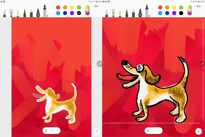 [Note] 狗年旺旺來！用 Samsung Notes 親手繪製狗年新春賀年卡！ - 阿祥的網路筆記本