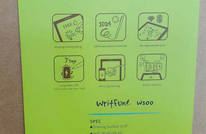 [Unbox] 尺寸更大更好揮灑！鉅瞻科技 Writfun W300 無線電紙板開箱評測！單機儲存超方便，連結電腦還能變身感壓數位板！ - 阿祥的網路筆記本