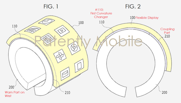 [Mobile] 三星取得「智慧型手鐲」新專利！結合柔性顯示螢幕性，還能「眼控」！ - 阿祥的網路筆記本