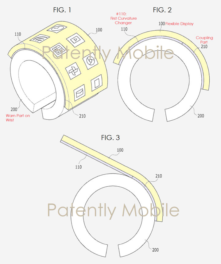 [Mobile] 三星取得「智慧型手鐲」新專利！結合柔性顯示螢幕性，還能「眼控」！ - 阿祥的網路筆記本