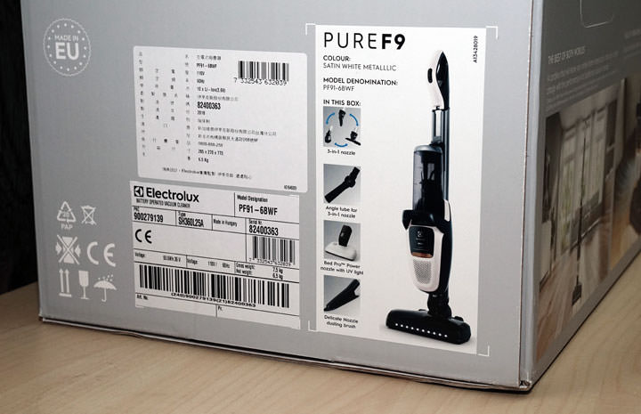 [Unbox] 超強電力續航、集塵率超過 99%！可站、可臥也可手持的百變無線吸塵器「Electrolux伊萊克斯 PURE F9」開箱分享！ - 阿祥的網路筆記本
