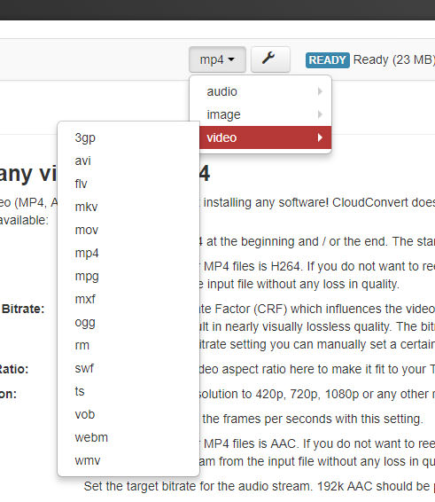 [Service] 雲端轉檔工具「cloudconvert」免安裝程式、免費讓你轉換影音、照片、文件…多達 218 種檔案格式！ - 阿祥的網路筆記本