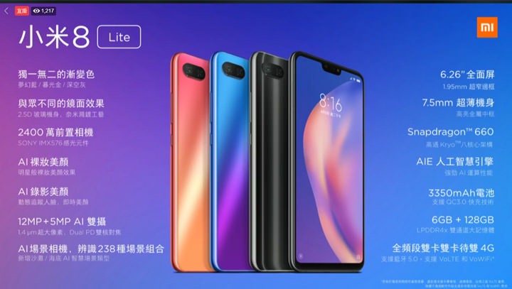 [Event] 小米台灣發表紅米Note6 Pro、小米8 Lite 兩款新機，並公佈 2018年 1111 購物節優惠情報！ - 阿祥的網路筆記本