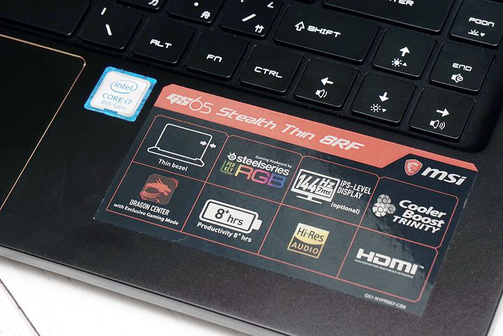 [Unbox] MSI GS65 Stealth Thin 8RF 動手玩：電競內在、時尚外貌，極致輕薄與極窄邊框的完美融合！ - 阿祥的網路筆記本