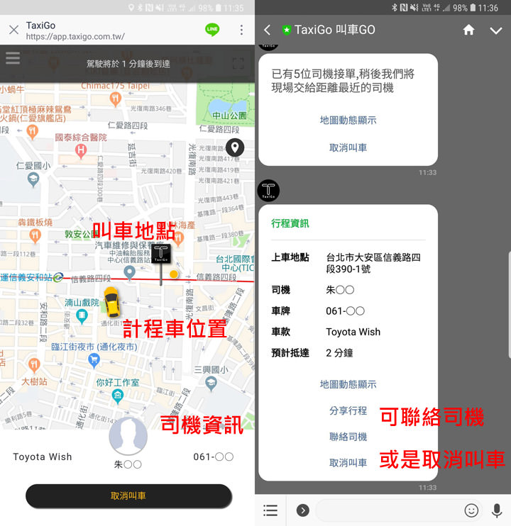 [App] 出門代步叫小黃免下載 App：「TaxiGo」讓你用 LINE 或 FB Messenger 就能輕鬆完成！ - 阿祥的網路筆記本