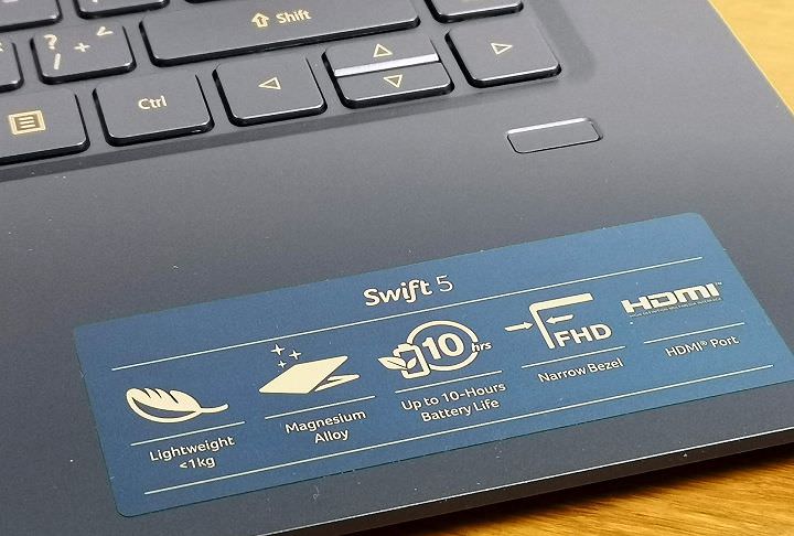 [Unbox] Acer Swift 5 動手玩：同級最輕僅 999 克，極窄邊框帶來絕佳視野！ - 阿祥的網路筆記本