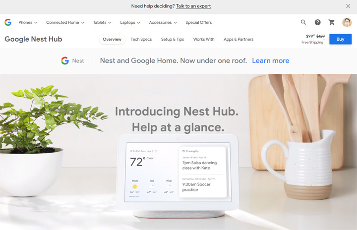 加入觸控螢幕，Google Home Hub （Nest Hub）智慧喇叭應用層面多更多：開箱分享與使用心得，再推薦最划算入手 Qoo10 平台！ - 阿祥的網路筆記本