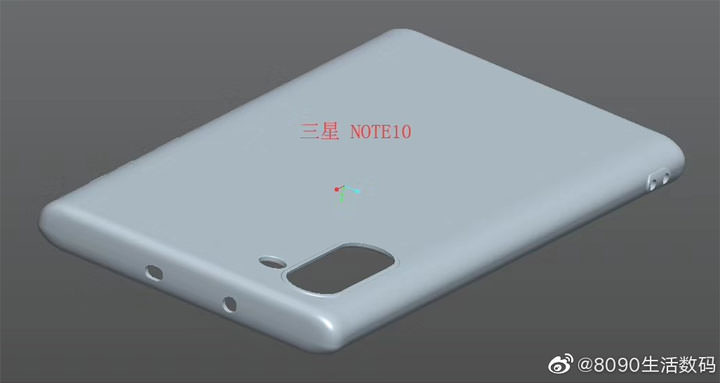 [Mobile] Galaxy Note10 保護殼 3D 渲染圖流出…確認相機縱向排列形式…以及耳機孔移除？ - 阿祥的網路筆記本