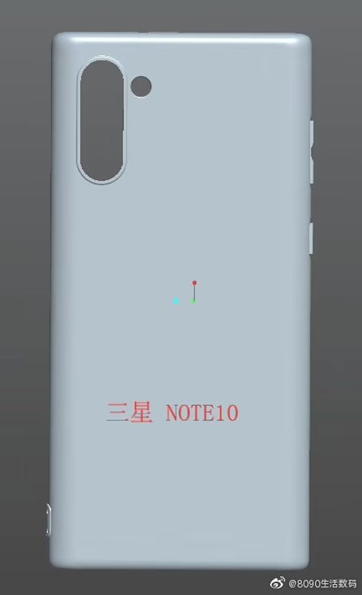 [Mobile] Galaxy Note10 保護殼 3D 渲染圖流出…確認相機縱向排列形式…以及耳機孔移除？ - 阿祥的網路筆記本
