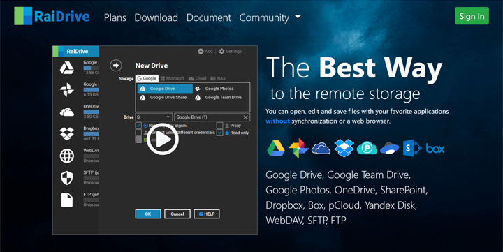 [Cloud] 用 RaiDrive 掛載你的網路硬碟！多種雲端儲存服務、FTP 站台與 NAS 都能直接整合！ - 阿祥的網路筆記本