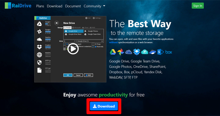 [Cloud] 用 RaiDrive 掛載你的網路硬碟！多種雲端儲存服務、FTP 站台與 NAS 都能直接整合！ - 阿祥的網路筆記本