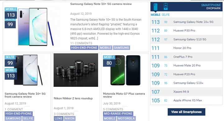 [Mobile] 三星 Galaxy Note 10+ 5G 拿下 DXOMARK 智慧型手機拍照冠軍！ - 阿祥的網路筆記本