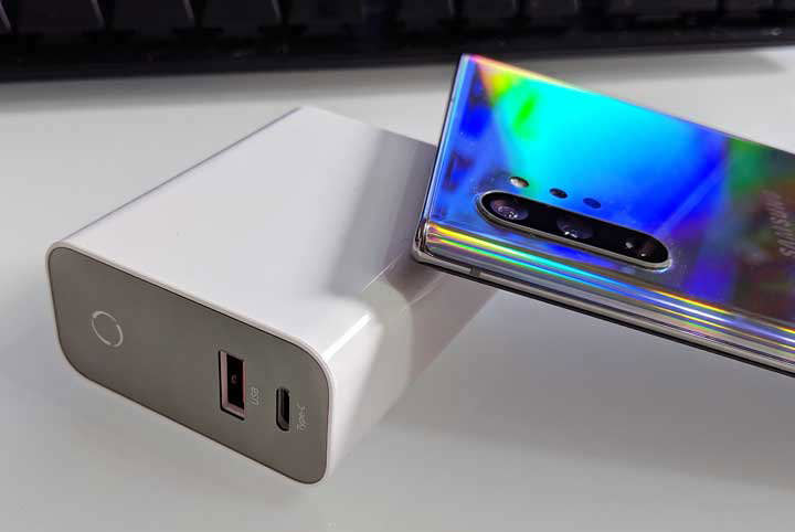 [Unbox] 能支援 Galaxy Note10+ 45W 充電？Baseus 倍思飛速 PPS 智慧斷電數顯 45W 快充充電器（C+U）開箱分享！ - 阿祥的網路筆記本