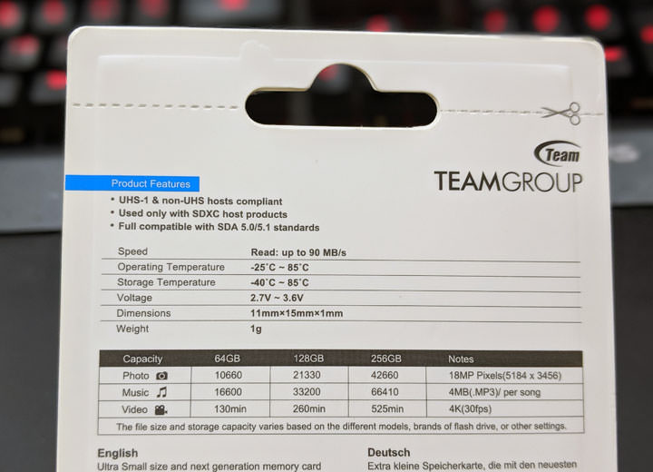 [Unbox] 支援 4K UHD 的四防高速記憶卡：十銓科技 ELITE A1 U3 開箱分享！ - 阿祥的網路筆記本