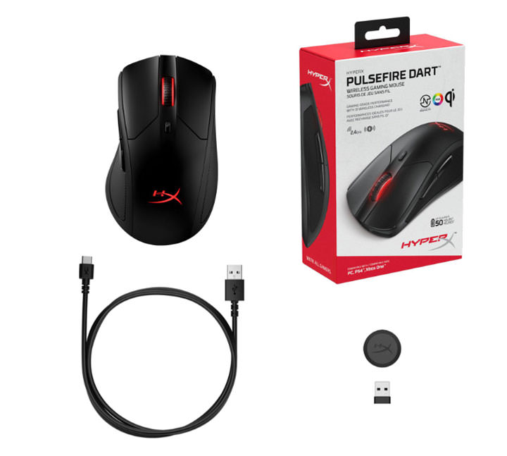 HyperX 首款無線電競滑鼠 Pulsefire Dart 正式開賣！支援 Qi 無線充電，最高可達 16000 DPI 精準度！ - 阿祥的網路筆記本