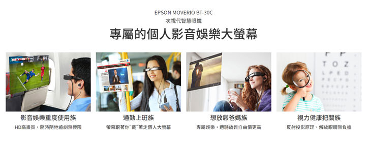 Epson發表「次視代 智慧眼鏡」Moverio BT-30C中華電信獨賣，80吋精彩大「視」界 解放小螢幕的無限可能！ - 阿祥的網路筆記本