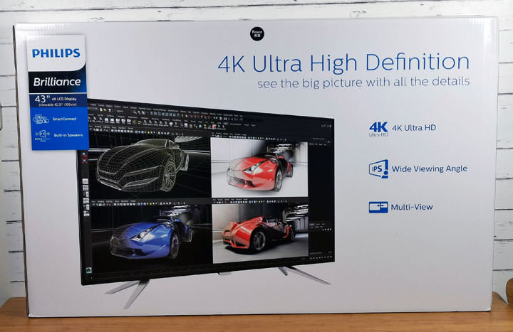 Philips BDM4350 43 吋 4K UHD IPS 大螢幕開箱！不到萬元價格，真的適合拿來當電腦螢幕？ - 阿祥的網路筆記本