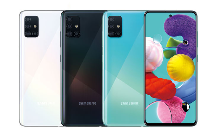 Galaxy A51 宣佈在台上市，6.5 吋 O 極限全螢幕，4+1 鏡頭與時尚美背設計，2020 年 1 月 6 日全台開賣！ - 阿祥的網路筆記本