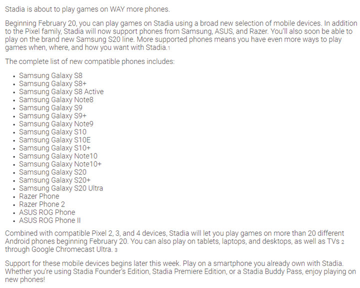 三星部份手機可支援 Google Stadia 雲端串流遊戲服務,Galaxy S 與 Galaxy Note 系列多款機型皆在支援列表之內! - 阿祥的網路筆記本 三星部份手機可支援 Google Stadia 雲端串流遊戲服務,Galaxy S 與 Galaxy Note 系列多款機型皆在支援列表之內! - 阿祥的網路筆記本