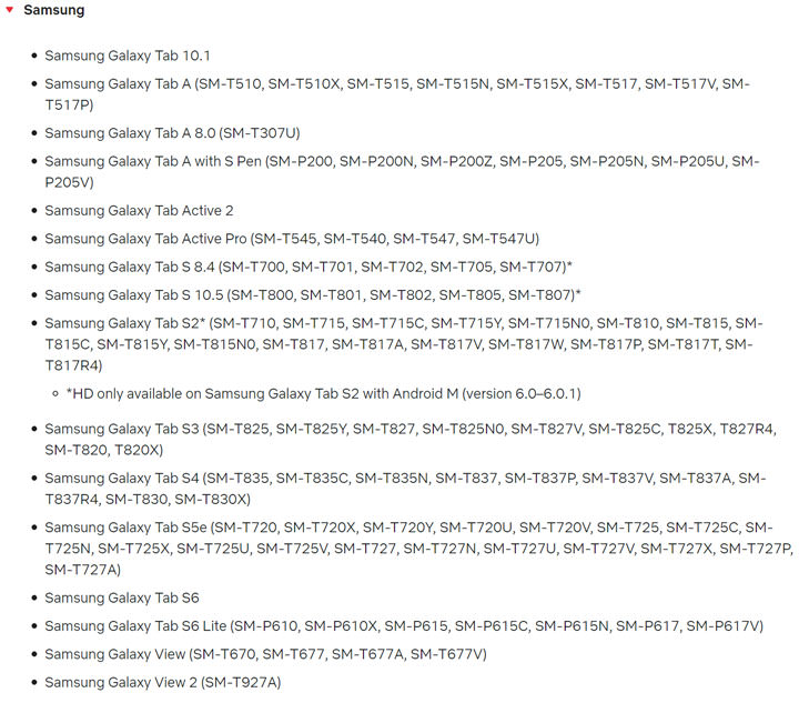 Galaxy S20 系列與 Galaxy Z Flip 獲得 Netflix HDR10 認證,未發表的 Galaxy Tab S6 Lite 也意外出現在 HD 串流認證名單中! - 阿祥的網路筆記本 Galaxy S20 系列與 Galaxy Z Flip 獲得 Netflix HDR10 認證,未發表的 Galaxy Tab S6 Lite 也意外出現在 HD 串流認證名單中! - 阿祥的網路筆記本