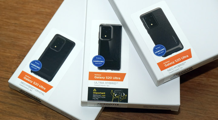 三星 Galaxy S20 Ultra 專用 SGP 防摔保護殼開箱：一次開五款，來看看哪一款最適合你！ - 阿祥的網路筆記本