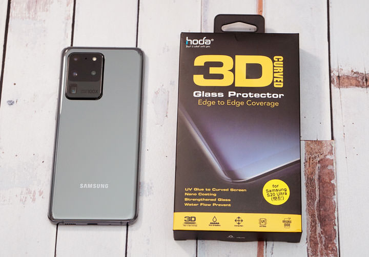 hoda 3D UV 膠全貼合滿版玻璃保護貼與柔石軍規防摔殼開箱：兼顧前後防護，三星 Galaxy S20 Ultra 的完美守護者！ - 阿祥的網路筆記本
