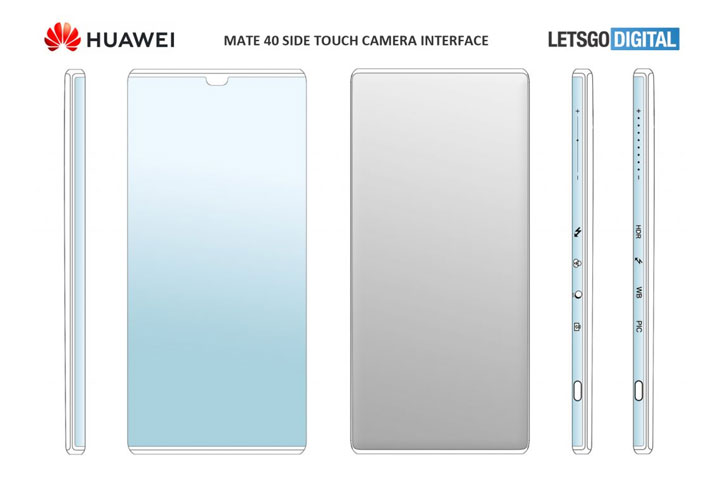 新專利曝光！HUAWEI Mate40 將可能內建全新側面觸控相機介面！搭配 88 度曲面螢幕實現比擬實體鍵的操作體驗！ - 阿祥的網路筆記本