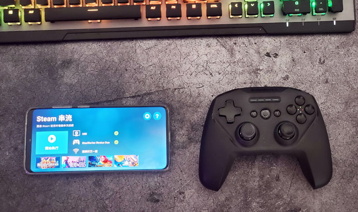 電腦、行動雙平台支援：Steelseries Stratus Duo 開箱實測～搭配 Steam Link 在行動裝置暢玩 PC 大作！ - 阿祥的網路筆記本
