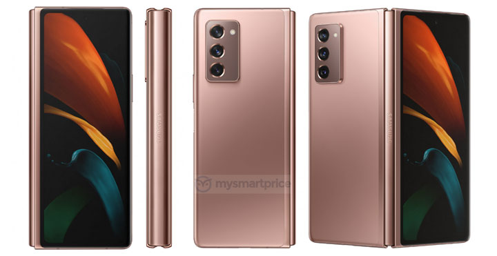 內外皆為全螢幕設計！三星 Galaxy Z Fold 2 5G 迷霧銅與迷霧黑雙色官方渲染圖曝光！ - 阿祥的網路筆記本