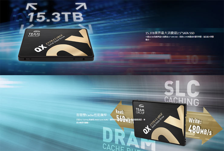 容量遠超主流硬碟！十銓科技推出業界第一大容量 15.3TB 消費級 2.5 吋 SATA 固態硬碟 QX 系列！ - 阿祥的網路筆記本