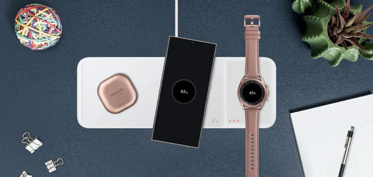 三星「三充版」無線充電器 Wireless Charger Trio 已在韓國與歐洲官網上線，內建六線圈、專為 Galaxy Watch 設計的磁吸座使用更方便！ - 阿祥的網路筆記本