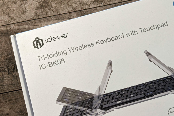 行動寫作、辦工的好夥伴：iClever 三摺疊鍵盤 + 觸控板 IC-BK08 開箱分享！ - 阿祥的網路筆記本