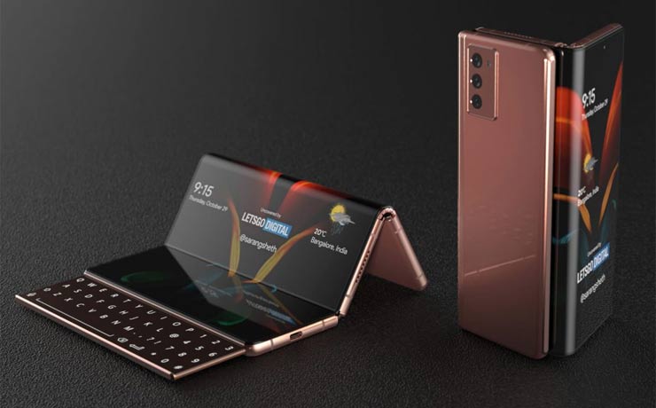 對摺又對摺，三星新專利顯示 Galaxy Z Fold3 有雙摺疊螢幕與滑動式副螢幕鍵盤？ - 阿祥的網路筆記本