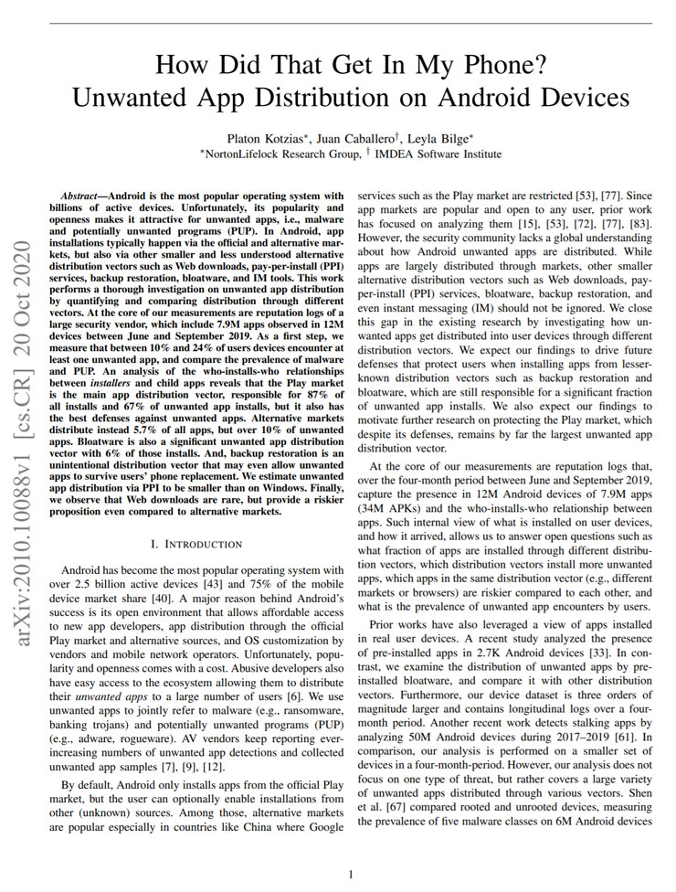 Android 平台上惡意軟體的主要來源竟然是…Google Play？比例高達 67% 之多！ - 阿祥的網路筆記本