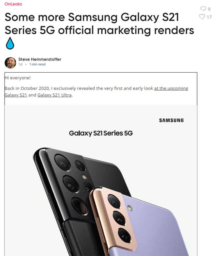 三星 Galaxy S21 系列官方新聞宣傳素材流出，各機型色款與儲存規格全曝光！ - 阿祥的網路筆記本