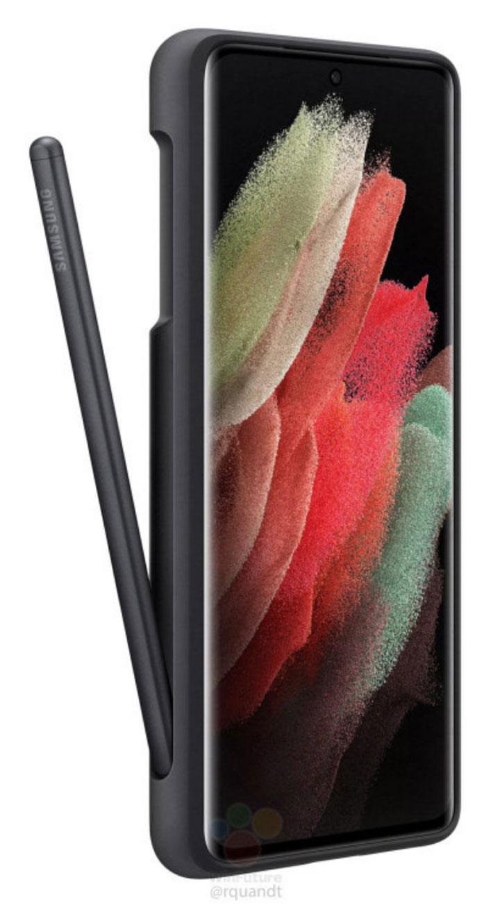 三星 Galaxy S21 Ultra 的另一種 S Pen 專用保護殼曝光，這樣的設計似乎也很合理？ - 阿祥的網路筆記本