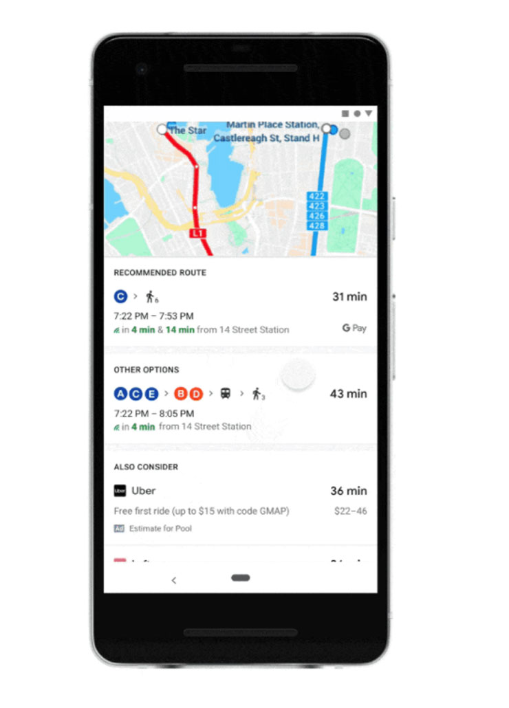 不只查地圖資訊，Google Maps 宣佈與 Google Pay 整合，可直接支付停車費與大眾運輸費用！ - 阿祥的網路筆記本