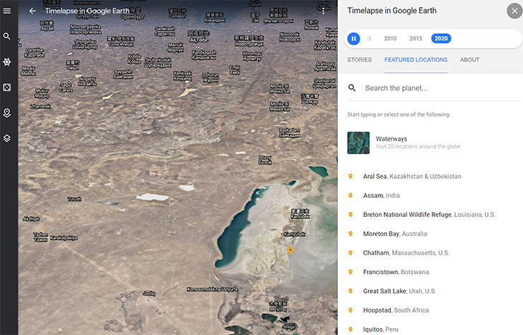 Google 地球(Google Earth)全新「縮時攝影」功能上線,一次總覽地球 37 年的變化! - 阿祥的網路筆記本 Google 地球(Google Earth)全新「縮時攝影」功能上線,一次總覽地球 37 年的變化! - 阿祥的網路筆記本